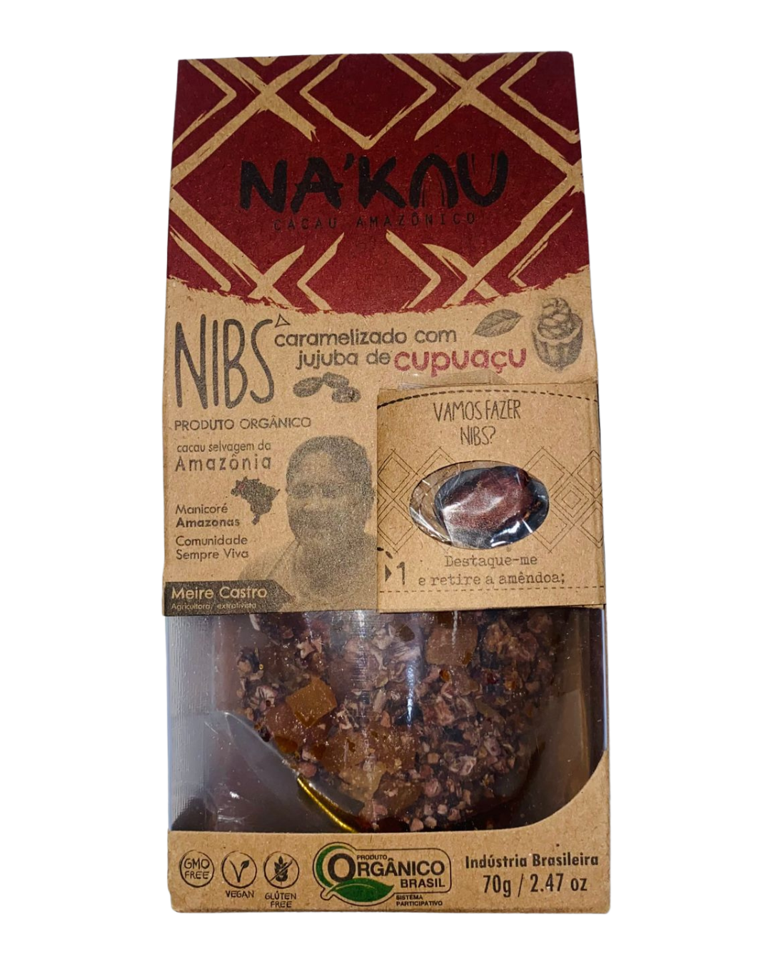 Nibs Caramelizado com Jujuba de Cupuaçu