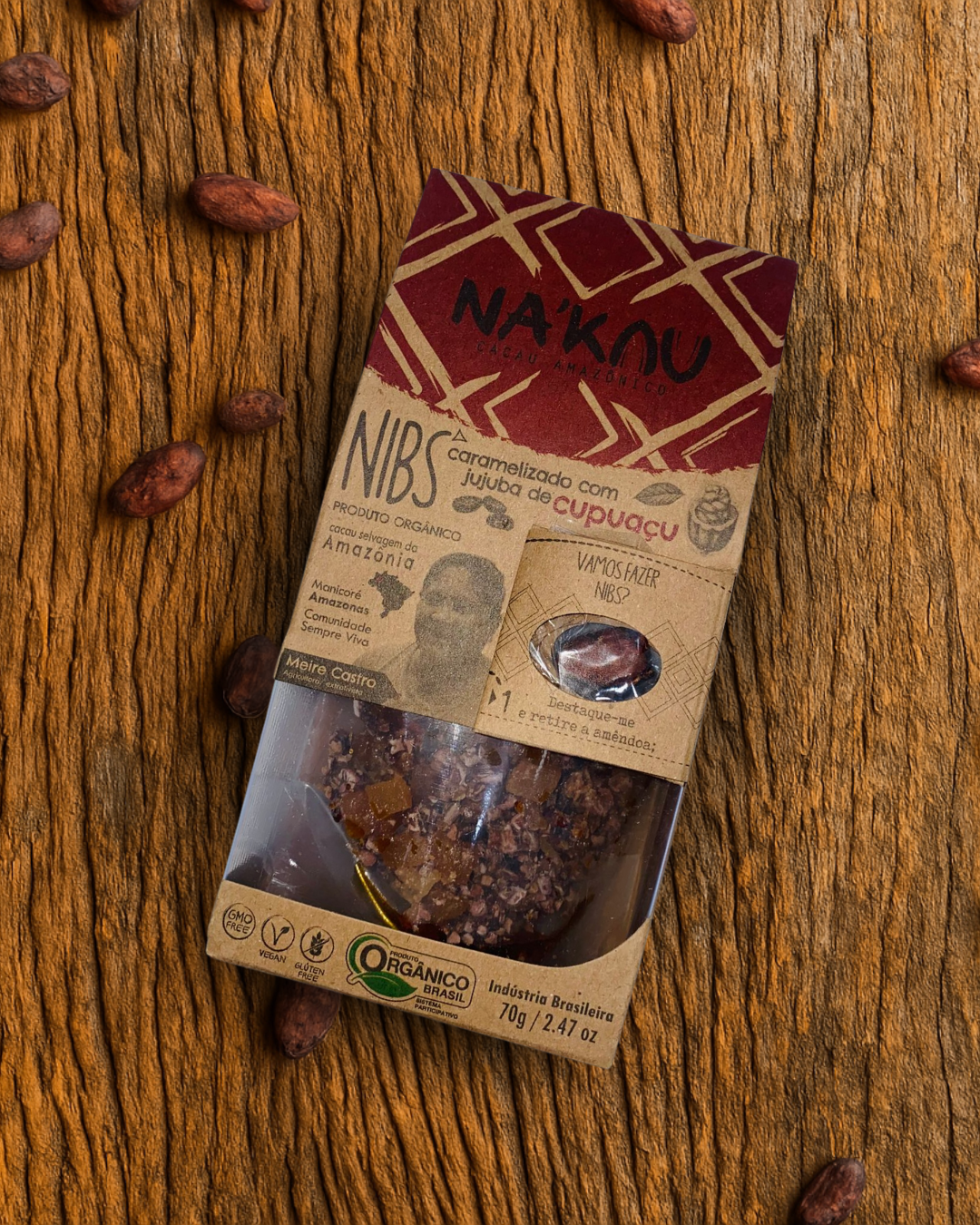 Nibs Caramelizado com Jujuba de Cupuaçu