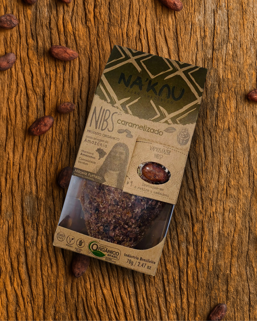 Nibs de Cacau Caramelizado