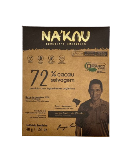 72% Cacau Orgânico 40g