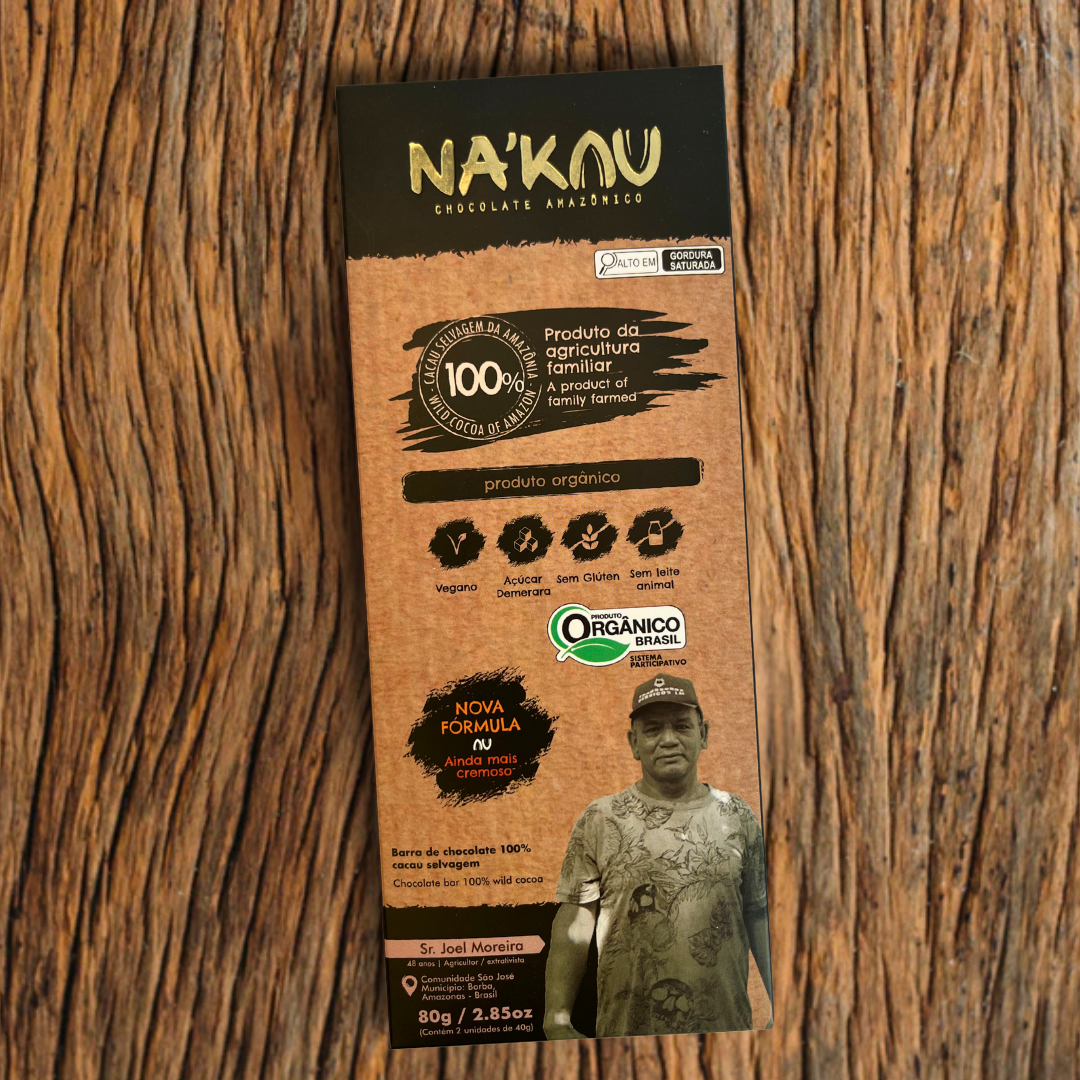 100% Cacau Orgânico 80g