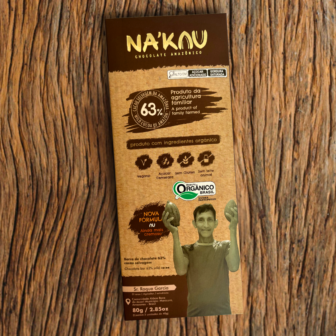 63% Cacau Orgânico ao Leite Coco 80g