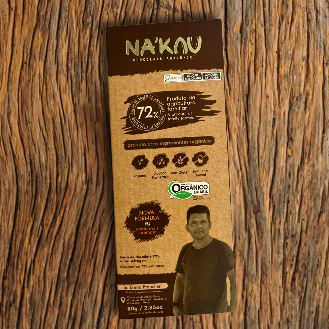 72% Cacau Orgânico 80g