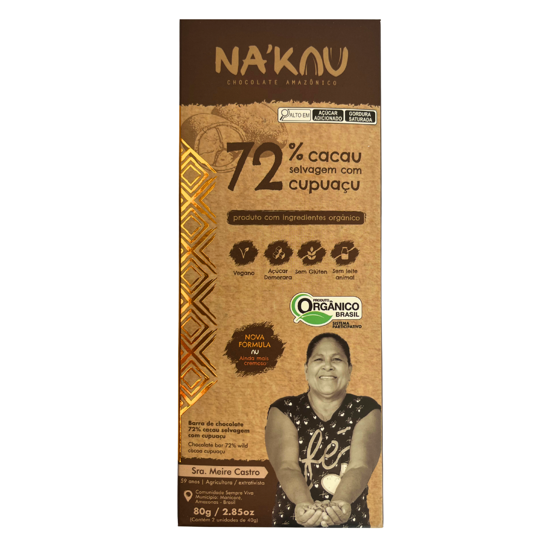 72% Cacau Orgânico com Cupuaçu 80g