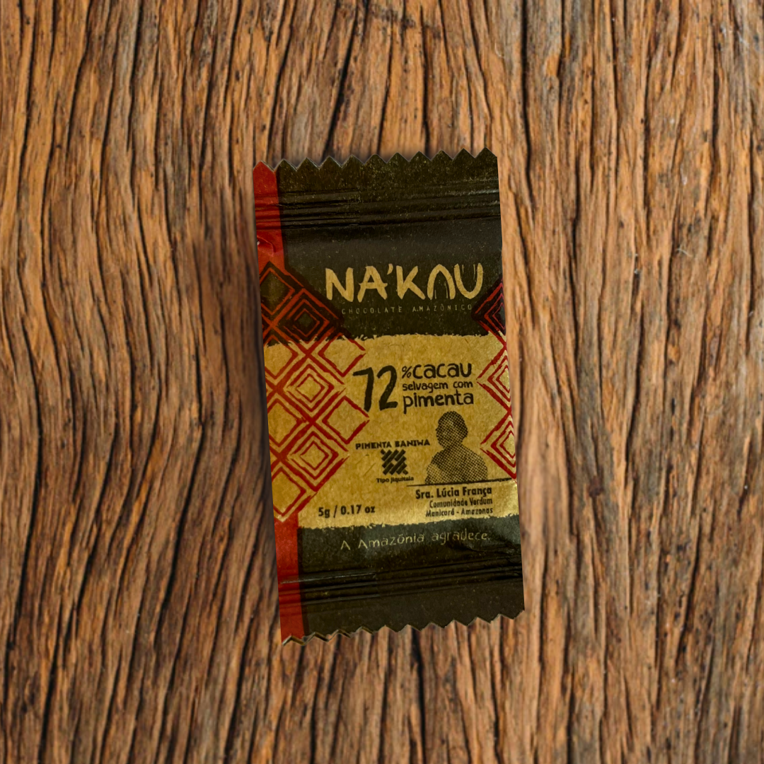 72% Cacau Orgânico com Pimenta Baniwa 5g