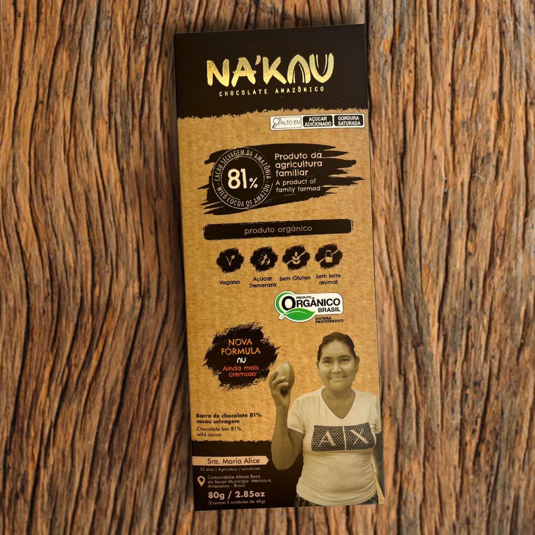 81% Cacau Orgânico 80g