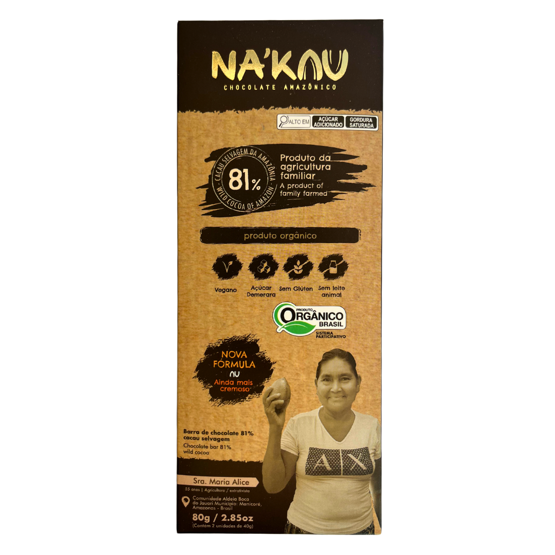81% Cacau Orgânico 80g
