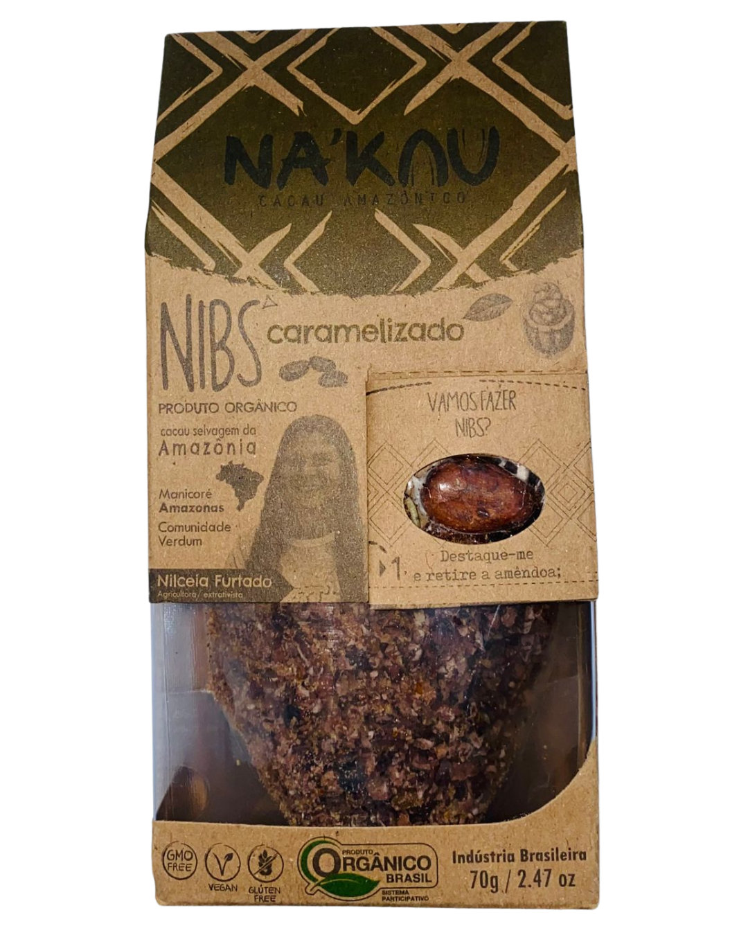 Nibs de Cacau Caramelizado