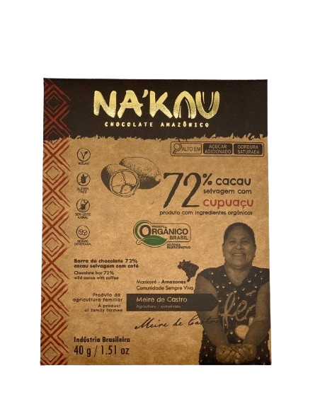 72% Cacau Orgânico com Cupuaçu 40g